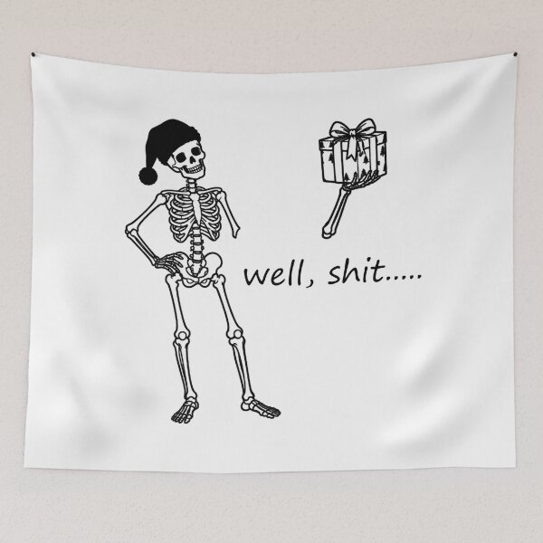 Item preview, Funny Christmas Humor Skeleton designed and sold by Mado Shop.
