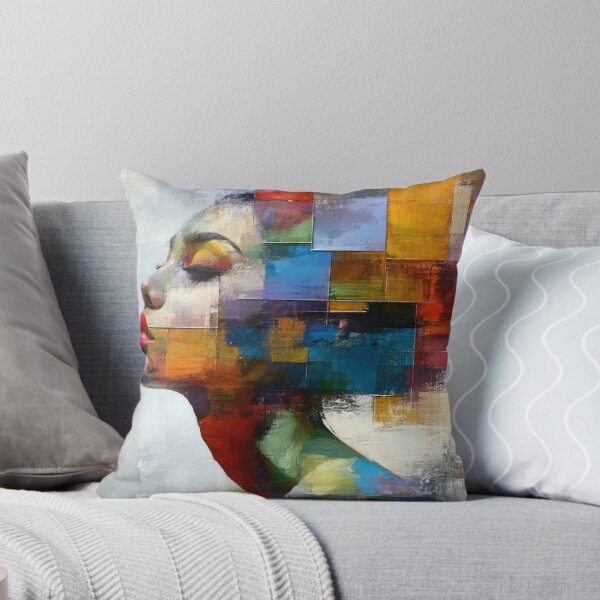 Item preview, Fragmented Geometric Portrait- Bold Graphic Color Art designed and sold by ConcreteCandy.