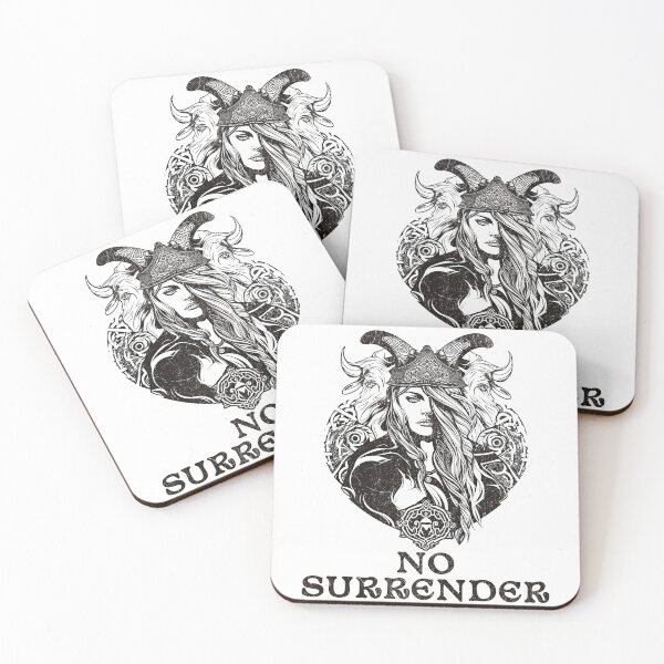 Item preview, NO SURRENDER (Female Viking Design) designed and sold by lovewhatyoudo.