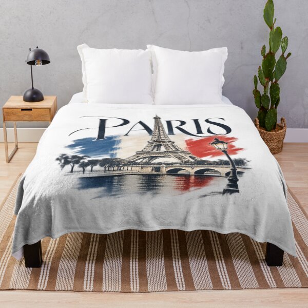 Item preview, Paris France Vintage Travel Art – Eiffel Tower Retro French City Illustration designed and sold by 7 Art Photography.