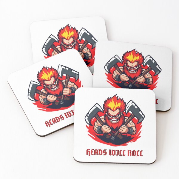 Item preview, HEADS WILL ROLL!!! (Warrior Design) designed and sold by lovewhatyoudo.