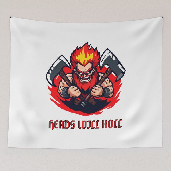 Item preview, HEADS WILL ROLL!!! (Warrior Design) designed and sold by lovewhatyoudo.