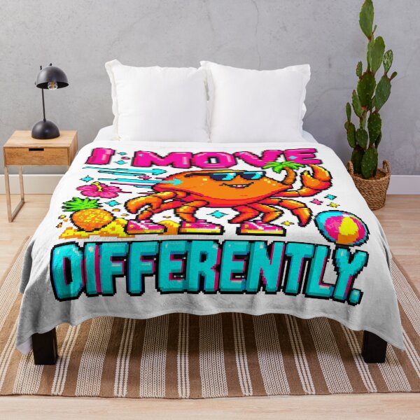 Item preview, I Move Differently Cool Crab Summer Pixel Art designed and sold by NaturePixel.