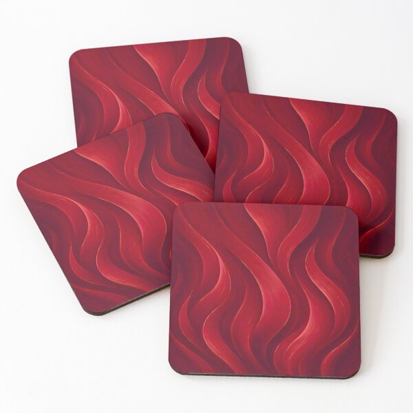 Item preview, Brushed Red Metallic Flames Abstract designed and sold by Sybille-Yates.