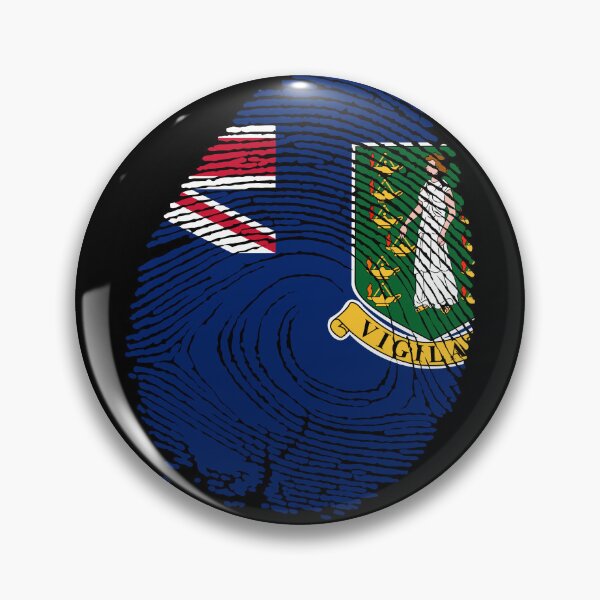 Item preview, British Virgin Islands Flag Fingerprint designed and sold by Azeecreate009.