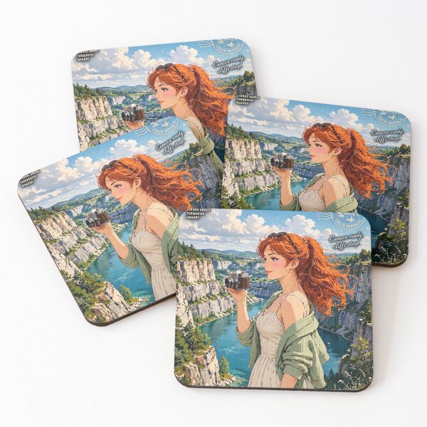 Item preview, Czech Republic — Velká Amerika — Turquoise Waters Beneath the Cliffs designed and sold by DibujandoPorfa.