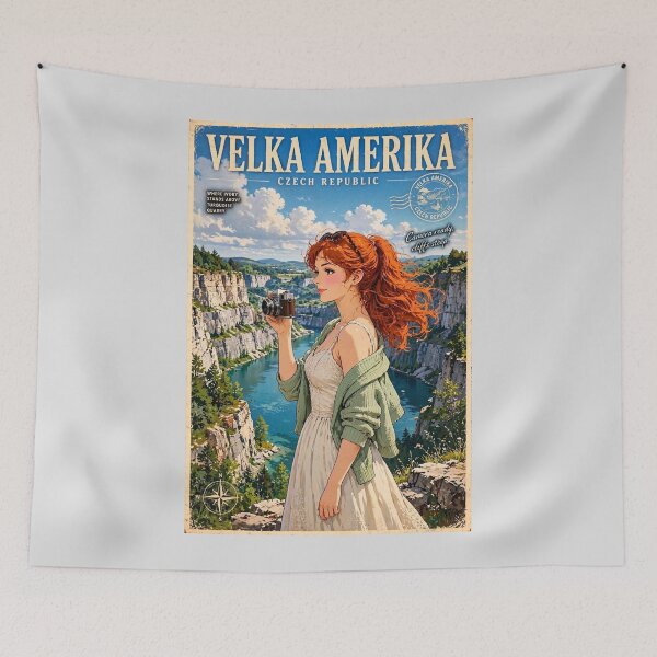 Item preview, Czech Republic — Velká Amerika — Turquoise Waters Beneath the Cliffs designed and sold by DibujandoPorfa.
