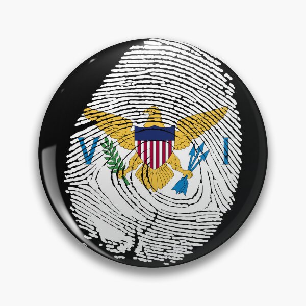 Item preview, US Virgin Islands Flag Fingerprint designed and sold by Azeecreate009.