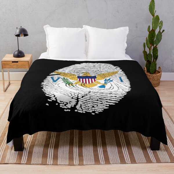 Item preview, US Virgin Islands Flag Fingerprint designed and sold by Azeecreate009.