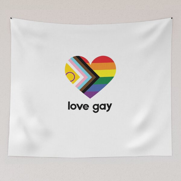 Item preview, Progress Pride Rainbow Heart LGBTQ Love Symbol designed and sold by CraftyUniverse.