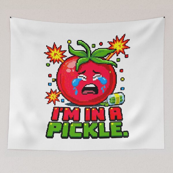 Item preview, I'm in a Pickle Pixel Art Tomato Humor designed and sold by NaturePixel.
