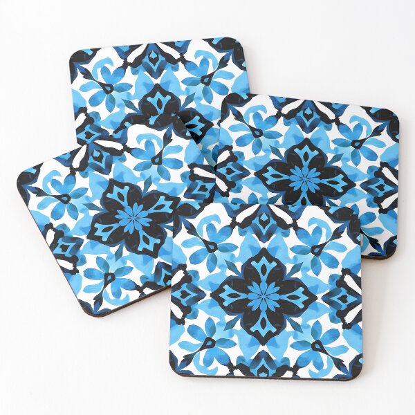 Item preview, Blue and Black Floral  designed and sold by GraphicsClub.