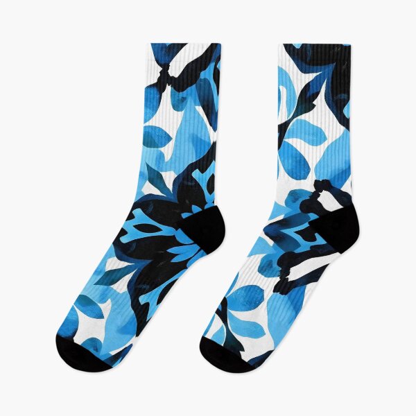 Item preview, Blue and Black Floral  designed and sold by GraphicsClub.