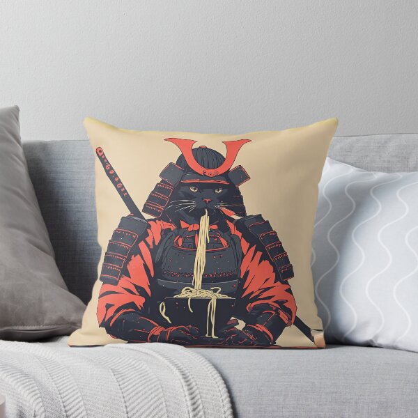 Item preview, Samurai Cat Loves Ramen designed and sold by RainToday.