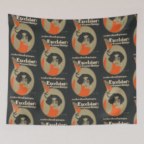 Item preview, Excelsior Gummi Absätze Erdt 1912 designed and sold by artofuniverse.