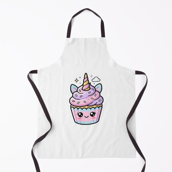 Item preview, Kawaii Unicorn Cupcake - Cute Pastel Dessert & Magical Food Art designed and sold by The Red Lime.