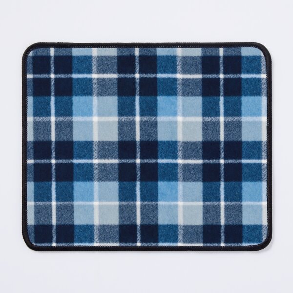 Item preview, Blue White Plaid Flannel Brushed Look Cozy Design designed and sold by Funkelstein Designs.