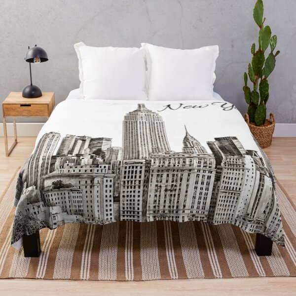 Item preview, New York City Sketch Drawing designed and sold by FunnyTeesUK1.
