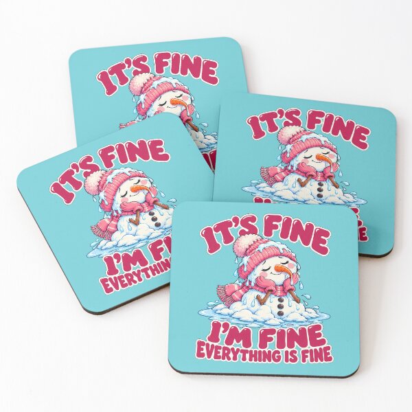 Item preview, It's Fine I'm Fine Everything is Fine Snowman designed and sold by Endless7Art.