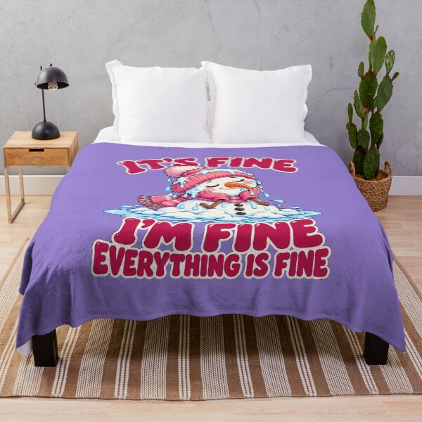Item preview, It's Fine I'm Fine Everything is Fine Snowman designed and sold by Endless7Art.