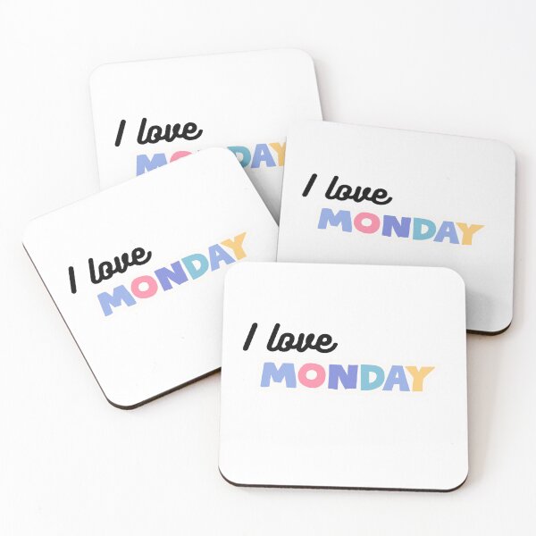 Item preview, Colorful Monday Typography Pastel Weekday Design designed and sold by CraftyUniverse.