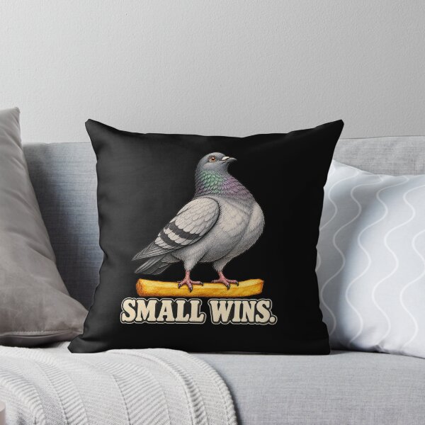 Item preview, Small Wins – Proud Pigeon on a French Fry designed and sold by MichelleAlline.