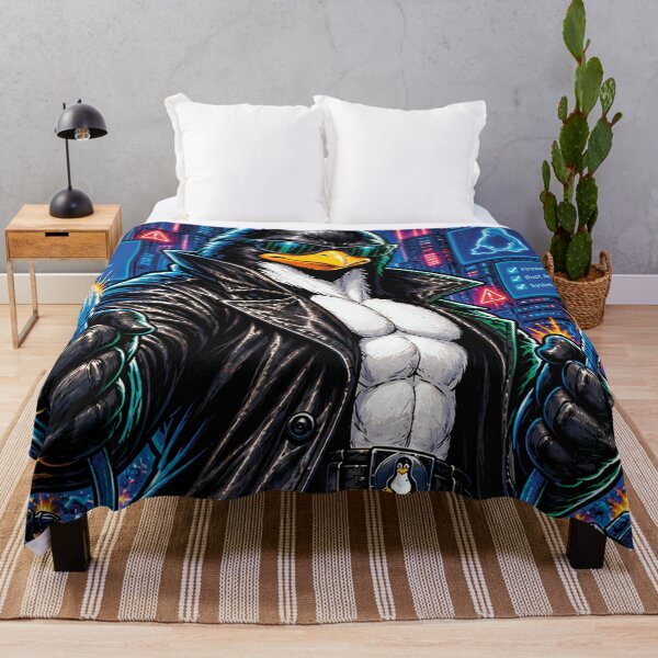 Item preview, No Virus Can Touch Me I Run On Linux Penguin designed and sold by CrazySzoopWorld.
