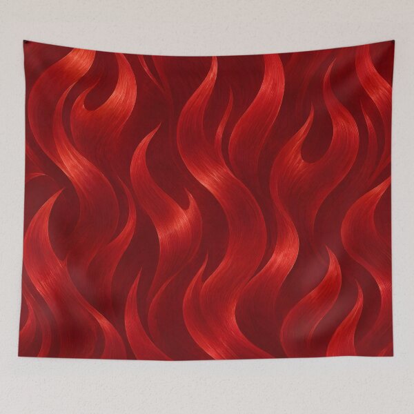Item preview, Brushed Red Metallic Flames Abstract designed and sold by Sybille-Yates.