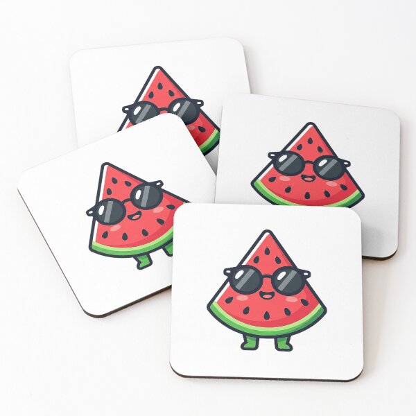 Item preview, Kawaii Cool Watermelon - Cute Summer Fruit With Sunglasses designed and sold by The Red Lime.