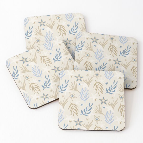 Item preview, Seashore Seaweed and Starfish Beach Pattern designed and sold by Angela Dow.