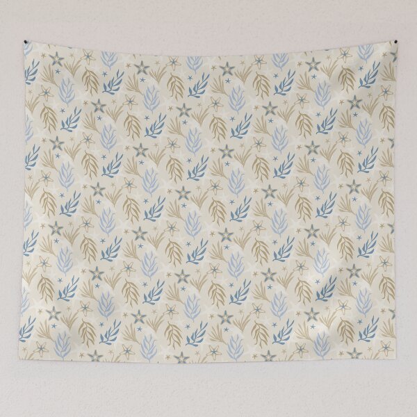 Item preview, Seashore Seaweed and Starfish Beach Pattern designed and sold by Angela Dow.