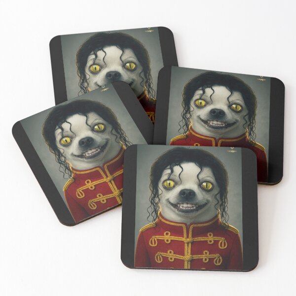Item preview, Doggo Mike Monster Thriller Eyes King of Pop Portrait & Sticker designed and sold by keygon.