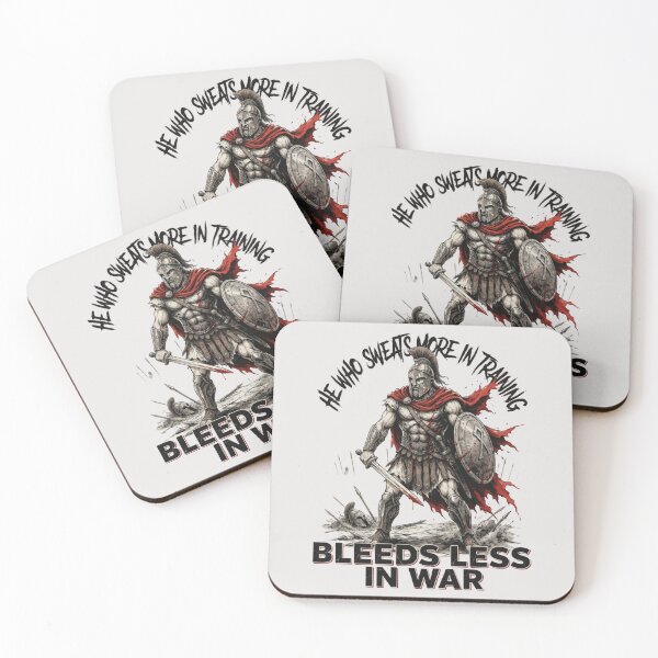 Item preview, He who sweats more in training bleeds less in war. designed and sold by 123ks.