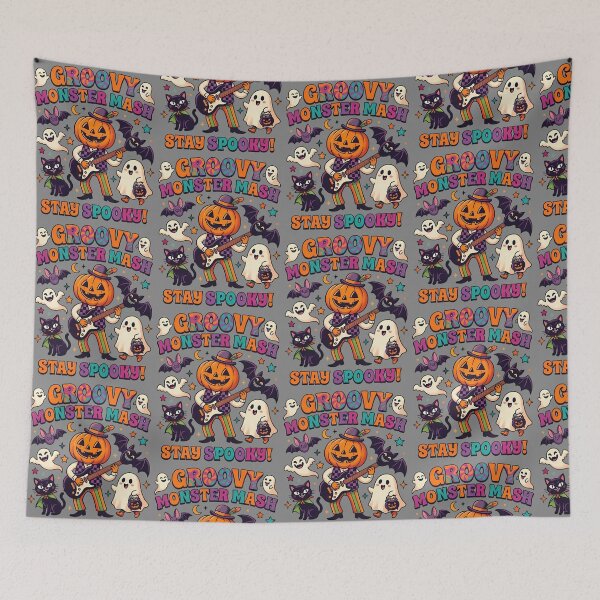 Item preview, Groovy Monster Mash Stay Spooky Retro Halloween designed and sold by souque08.
