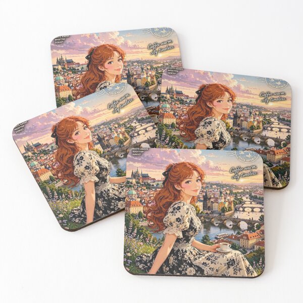 Item preview, Czech Republic — Prague Letná Park — Coffee Above the Golden City designed and sold by DibujandoPorfa.