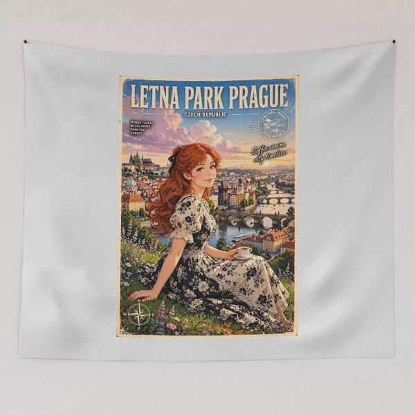 Item preview, Czech Republic — Prague Letná Park — Coffee Above the Golden City designed and sold by DibujandoPorfa.
