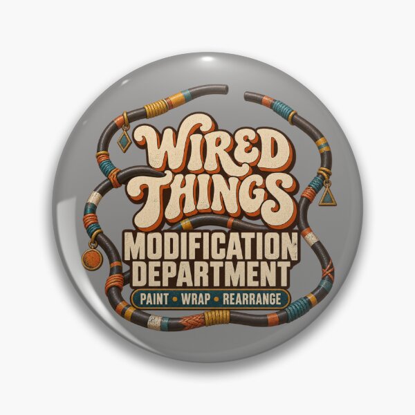 Item preview, Wired Things Modification Department – Retro Custom Tech designed and sold by Golden Era Studio.