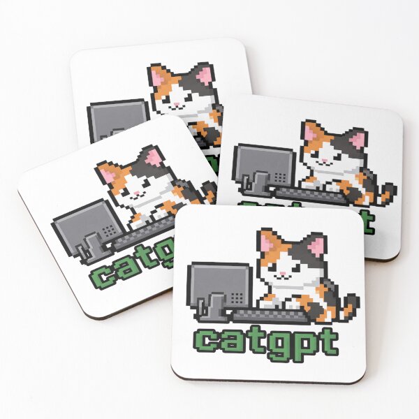 Item preview, CatGPT Pixel Cat designed and sold by LuloCreative.