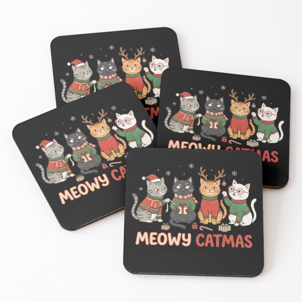Item preview, Meowy Catmas Cute Christmas Cats Funny Cat Lover designed and sold by Kladhadredo.