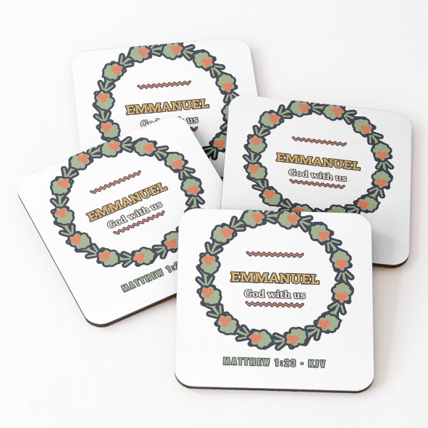 Item preview, Emmanuel God With Us Christmas Wreath Matthew 1:23 designed and sold by Ridge & Rest Goods.