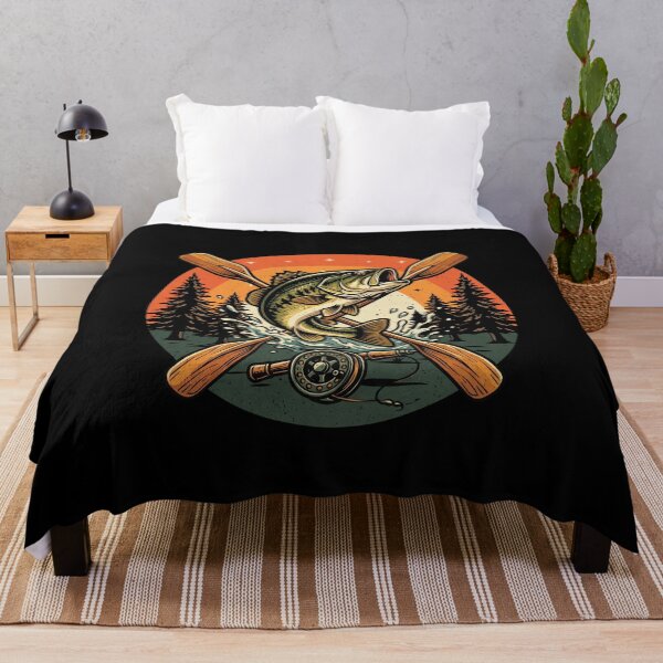 Item preview, Vintage Bass Fishing Retro Sunset designed and sold by DariaOltes.