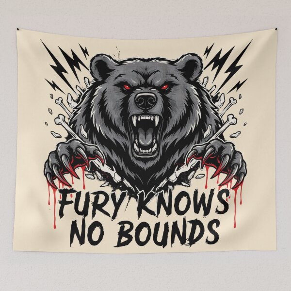 Item preview, Bear - Fury Knows No Bounds designed and sold by 123ks.