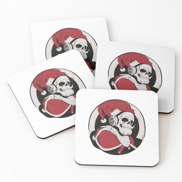 Item preview, Skull Santa with Headphones designed and sold by For-Cat Studio.