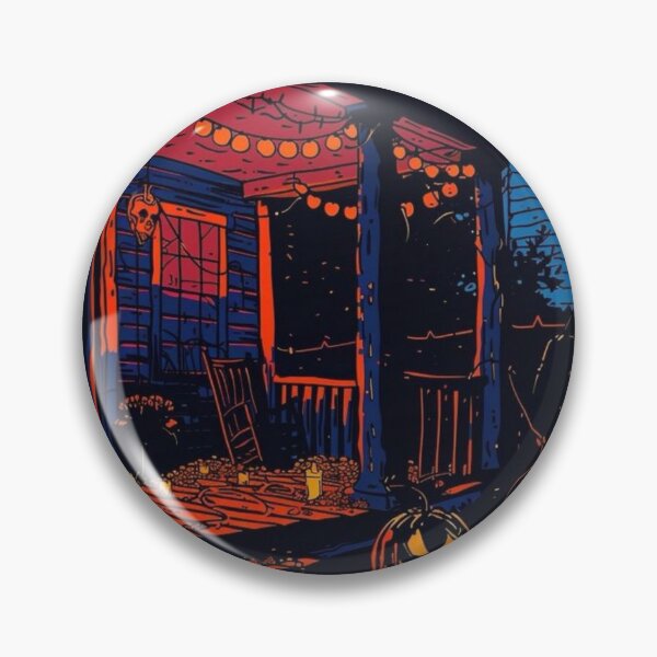 Item preview, Spooky Halloween House Porch Lights - Pumpkin Night Fall House designed and sold by WavyCurve.