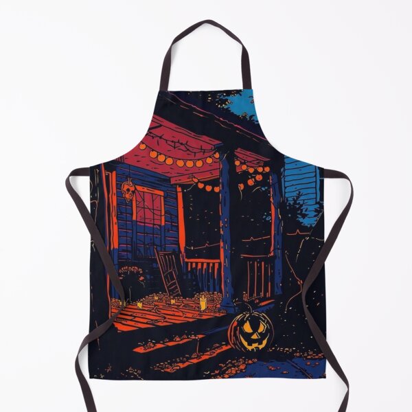 Item preview, Spooky Halloween House Porch Lights - Pumpkin Night Fall House designed and sold by WavyCurve.