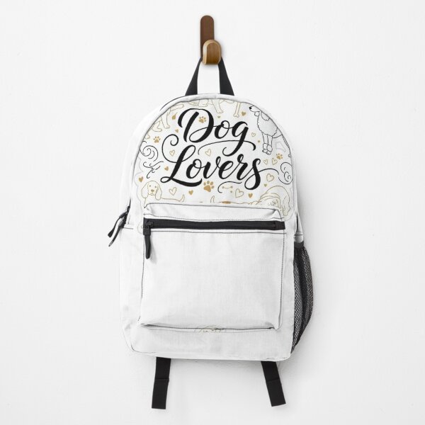 Item preview, Dog Lovers Calligraphy with Golden Paw Prints designed and sold by ExploreAura Studio.