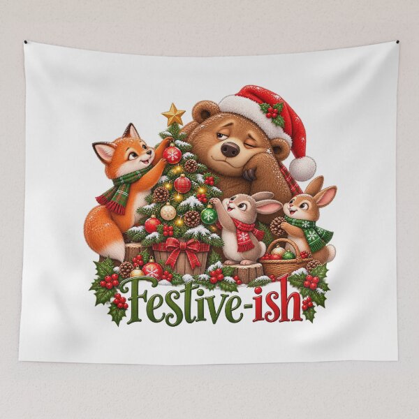 Item preview, Festive-ish Grumpy Christmas Bear designed and sold by J-CCreations.