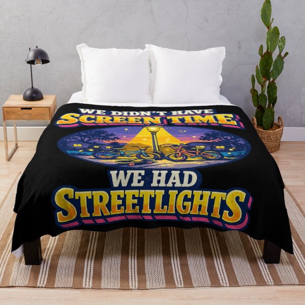 Item preview, We Didn't Have Screen Time We Had Streetlights 80s 90s Kid designed and sold by Djikou.