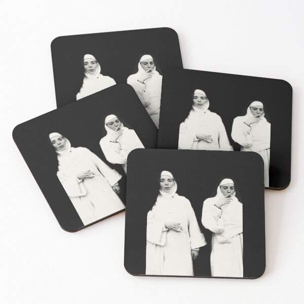Item preview, Two Veiled Figures in Vintage Grain designed and sold by InkLabStore.