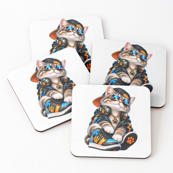 Item preview, Cool Hip Hop Cat Streetwear designed and sold by AchraffPrint.
